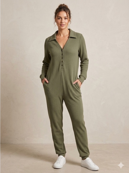 Smash + Tess Pants - Smash + Tess Olive Waffle Romper